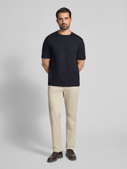 Emporio Armani T-Shirt mit Logo-Stitching und Rundhalsausschnitt Marine 1