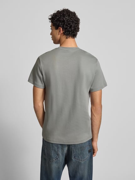 G-Star RAW T-shirt met labelprint Lichtgrijs - 5