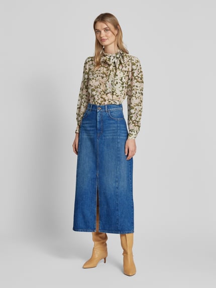 Weekend Max Mara Jeansrok in 5-pocketmodel, model 'GESSO' Blauw - 1