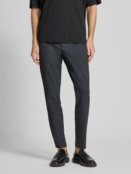 ONLY & SONS Slim Fit Chino aus Viskose-Mix Modell 'MARK' Dunkelblau 4