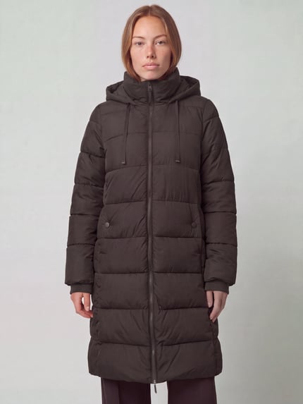 GAP Daunenmantel mit Kapuze Mittelbraun 4