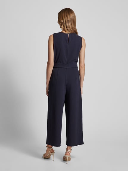 COMMA Jumpsuit mit Wasserfall-Ausschnitt Marine 5