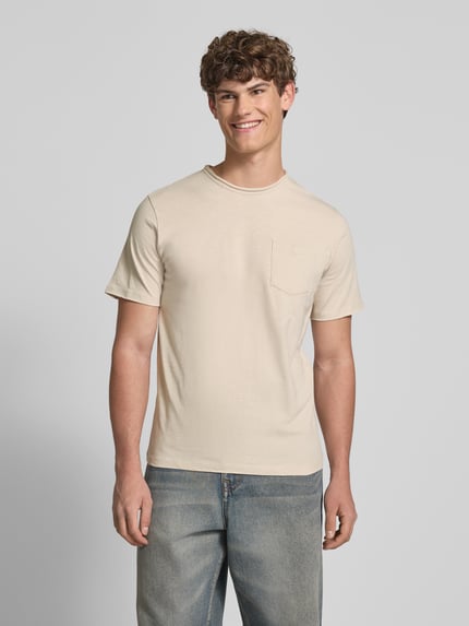 JACK & JONES T-Shirt mit Brusttasche Modell 'JAKE' Offwhite 4