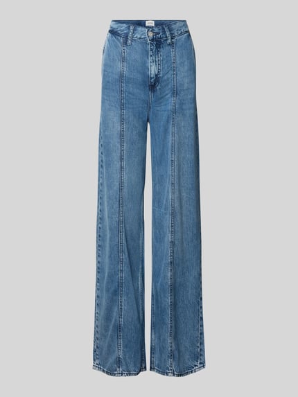 Mustang Wide Leg Jeans mit Ziernähten Modell 'Style Luise' Jeansblau 2