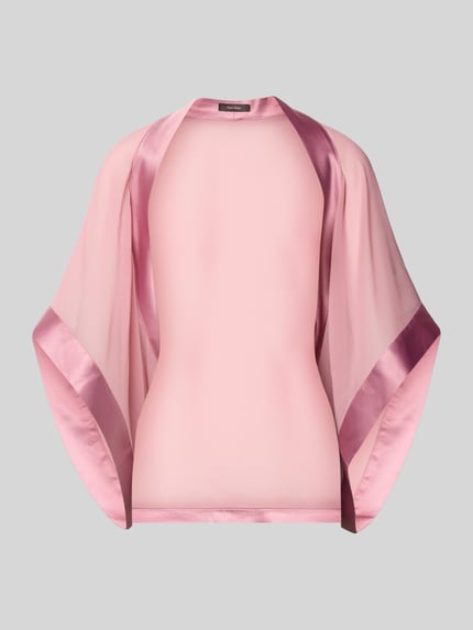 Produktfoto, Bolero mit weitem Arm van Vera Mont, dames Bolero, los model, semi-transparant, halflange wijde mouw, ruglengte maat S 32 cm
