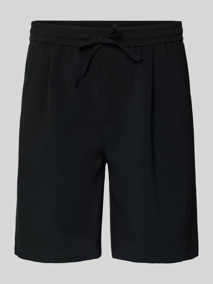 Productfoto, Loose Fit Shorts met elastische band model 'WILL' van Only & Sons, look: effen, bandplooi, steekzakken, achterzak