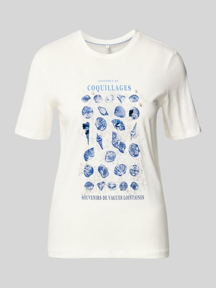 regular fit T-shirt van puur katoen model 'KITA' Shop The Look MANNEQUINE
