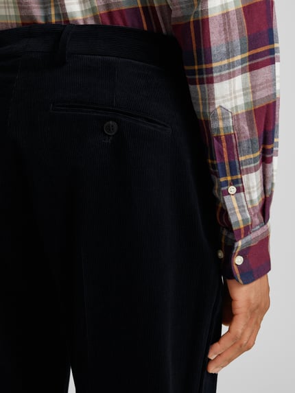 Selected Straight Leg Anzughose mit Gesäßtaschen Dunkelblau 3