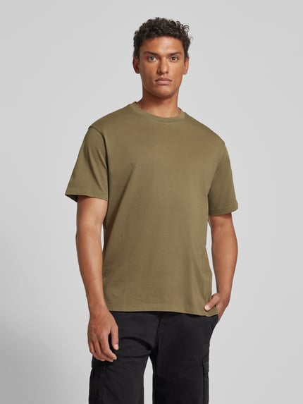 MANGO T-Shirt mit Rundhalsausschnitt Modell 'SUGAR' Khaki 4