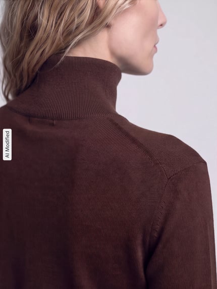 Weekend Max Mara Relaxed Fit Pullover aus Seiden-Woll-Mix Modell 'KIKU' Dunkelbraun 3