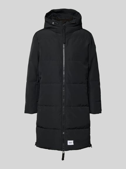 khujo Gewatteerde mantel met capuchon en tweewegritssluiting model 'LEAR' Zwart - 2