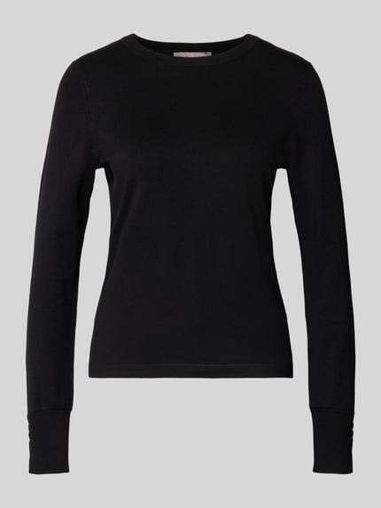 Christian Berg Woman Selection Strickpullover mit Rundhalsausschnitt Black 2