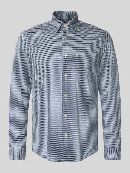 Marc O'Polo Shaped Fit Freizeithemd aus reiner Baumwolle Blau 2