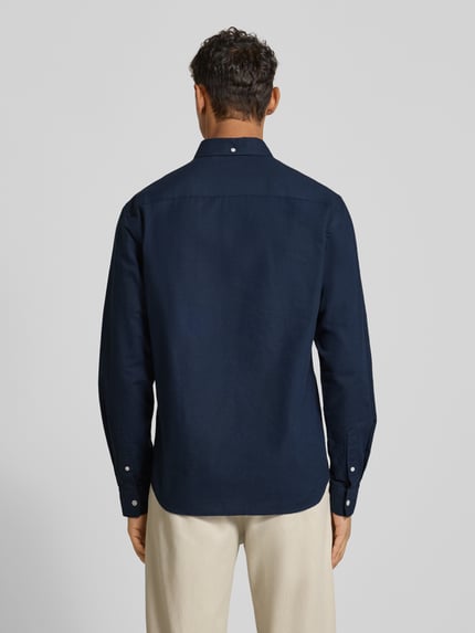 Wood Wood Regular Fit Freizeithemd mit Button-Down-Kragen Modell 'Adam' Blau 5