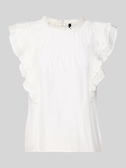 Regular Fit T-Shirt aus Viskose-Mix Modell 'BLISS' Shop The Look MANNEQUINE