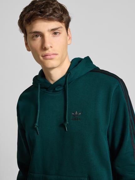 adidas Originals Regular fit hoodie met logostitching Donkergroen - 3