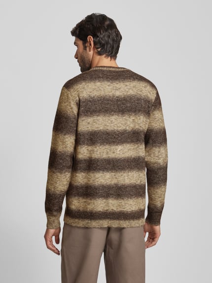 Selected Strickpullover mit gerippten Abschlüssen Modell 'RAI' Sand 5