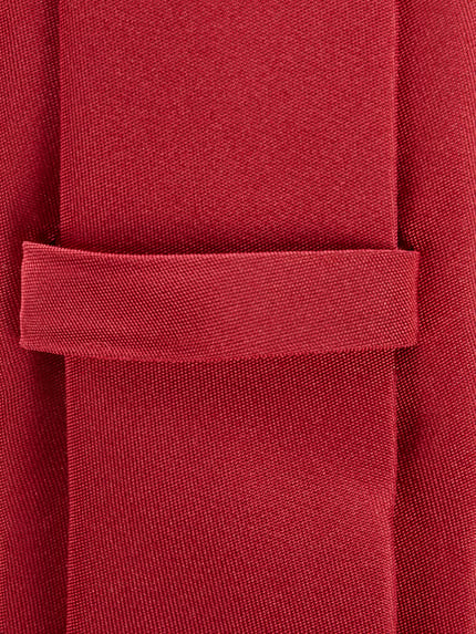 MONTI Krawatte aus reiner Seide (6 cm) Rot 2