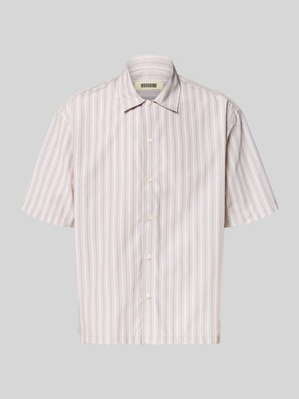 WOODBIRD Relaxed Fit Freizeithemd mit 1/2-Arm Modell 'Wang' Rosa 2