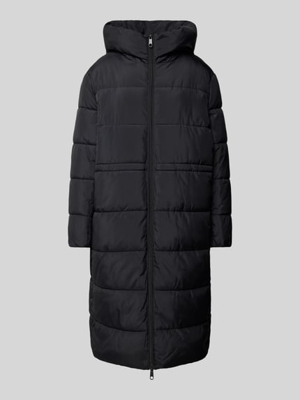 Jake*s Casual Gewatteerde jas met capuchon Zwart - 2