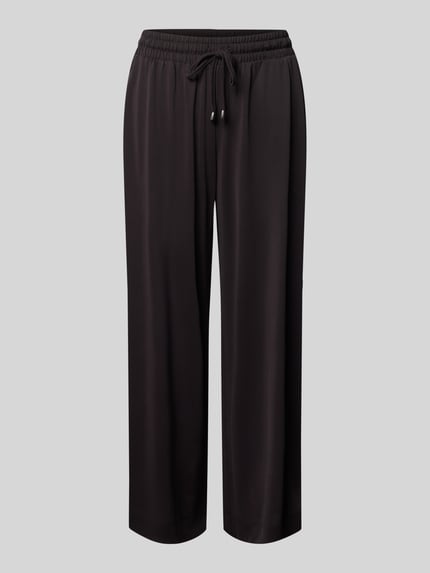 Christian Berg Woman straight fit stoffen broek in verkorte pasvorm Zwart - 2