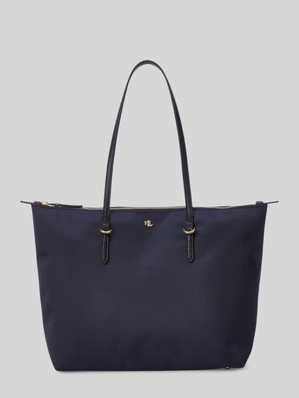 Lauren Ralph Lauren Torebka do ręki z detal z logo Ciemnoniebieski 2