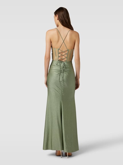 Mascara Abendkleid im schimmernden Design Mint 5