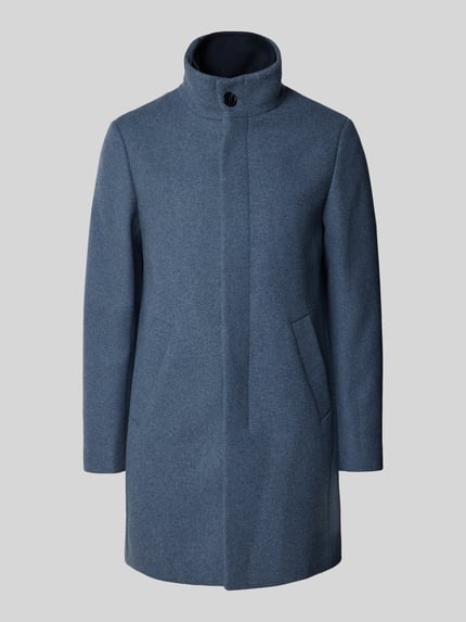 Matinique Mantel mit Stehkragen Modell 'Harvey' Bleu 2