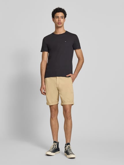 Tommy Jeans Szorty chino o kroju slim fit z mieszanka bawełny Beżowy 1