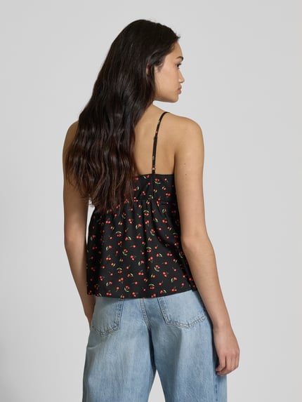REVIEW Top met vetersluiting Zwart - 5