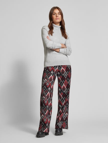 Brax Stoffen broek met elastische band, model 'MAINE' Middengrijs - 1
