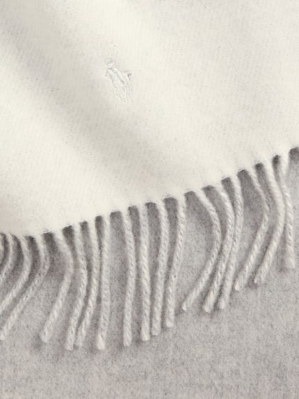 Polo Ralph Lauren Schal mit Fransenabschluss Offwhite 2