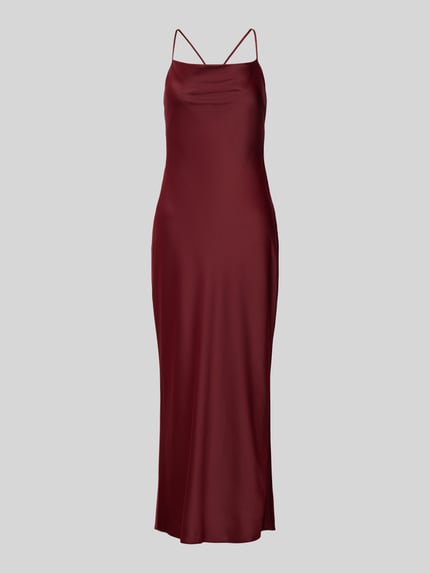 Jake*s Cocktail Cocktailkleid mit Wasserfall-Ausschnitt Bordeaux 2