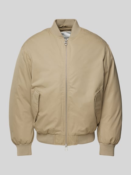 JACK & JONES Bomberjacke mit Zweiwege-Reißverschluss Beige 2
