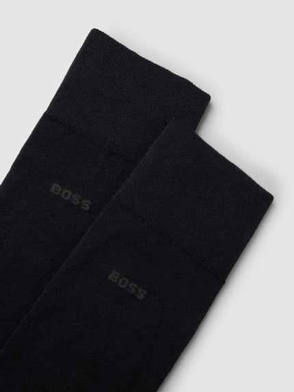 BOSS Socken aus Woll-Baumwoll-Mix im 2er-Pack Black 2