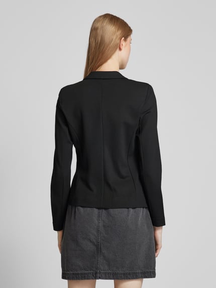 ONLY Slim fit blazer met strookzakken, model 'POPTRASH' Zwart - 5