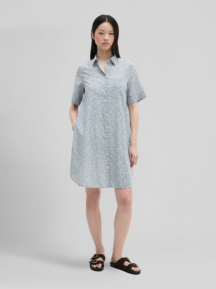 Marc O'Polo Loose Fit Freizeitkleid aus reiner Baumwolle Mint 1