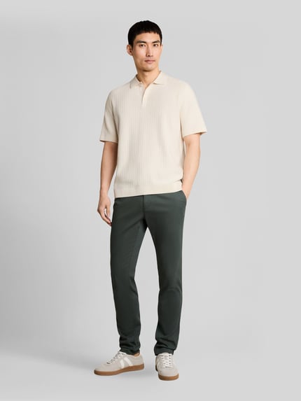 Tom Tailor Regular Fit Poloshirt aus reiner Baumwolle Weiss 1