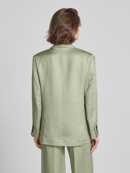 The Kooples Linnen blazer met klepzakken Lichtgroen - 5