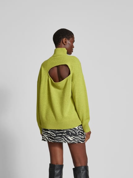Victoria Beckham Pullover met opstaande kraag Geel - 5