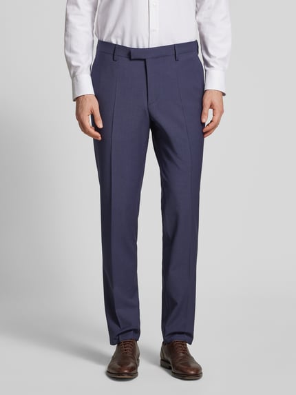 Pierre Cardin Pantalon van wolmix model 'Ryan' Blauw - 4