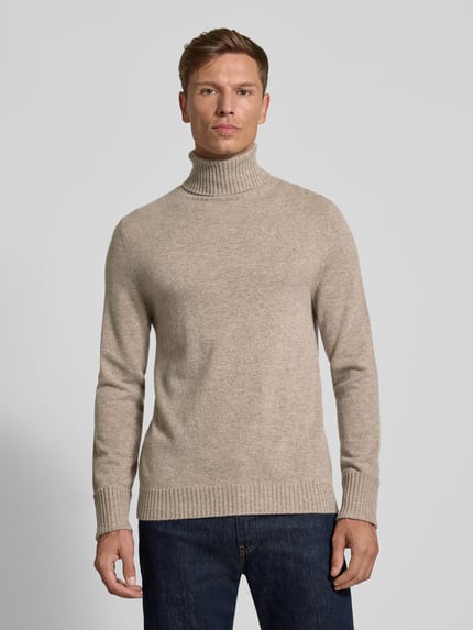 FTC Cashmere Kaschmirpullover mit Rollkragen Beige 4