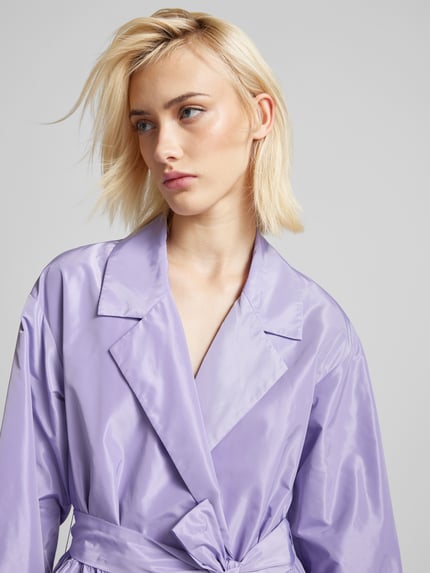 Staud Mini-jurk met reverskraag Lila - 3