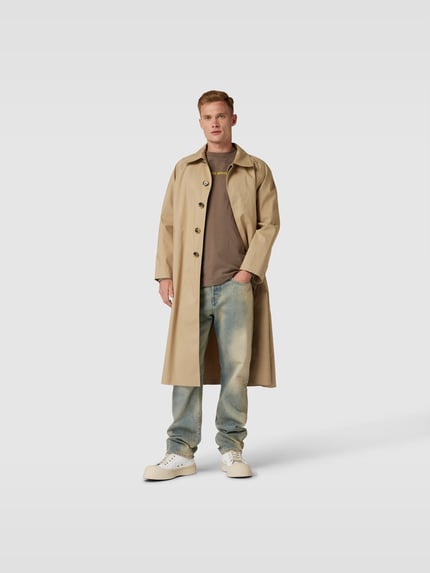 WOOD WOOD Shirt met lange mouwen met labelprint Kaki - 1