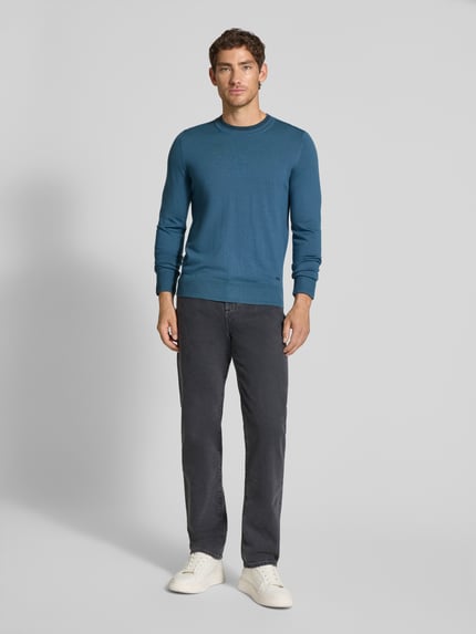 Paul Smith Regular Fit Strickpullover aus reiner Wolle Blau 1