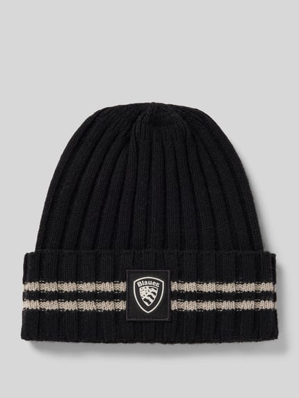 Blauer USA Beanie van mix van viscose en kasjmier Zwart - 1