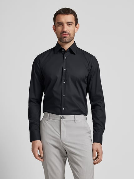 BOSS Regular Fit Businesshemd mit extra langem Arm Black 4