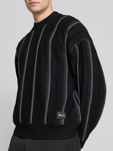 COLUCCI Pullover mit Strukturstrick-Optik Black 3