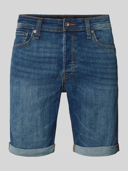 JACK & JONES Korte regular fit jeans in 5-pocketmodel, model 'RICK' Jeansblauw - 2