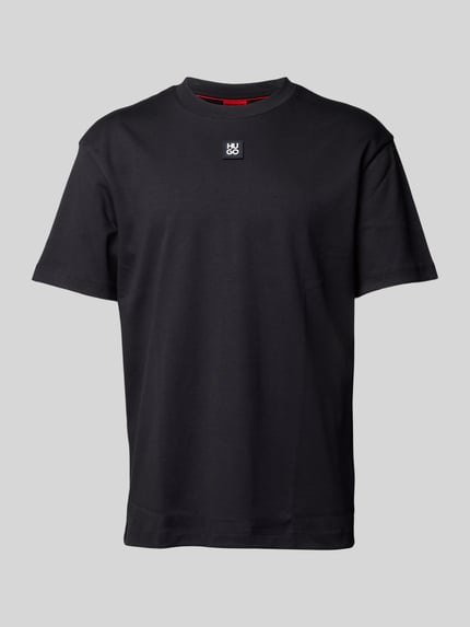HUGO Regular Fit T-Shirt aus reine Baumwolle Modell 'DALILE' Black 2